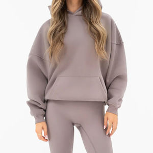 เสื้อฮู้ดดี้สตรีทแวร์ปี 2026 ผ้าหนา ทรงโอเวอร์ไซส์ แบบสั่งทำพิเศษ ไหล่ตก ไม่มีเชือก ผ้าสองชั้น 500gsm ทรงบ็อกซี่ พิมพ์ลายพัฟ - Product Image 5