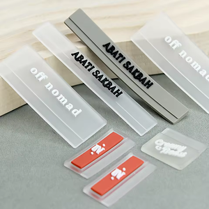 "Encantador parche de goma de PVC suave 3D transparente Etiqueta de logotipo de silicona en relieve única para ropa, sombreros y Equipo de moda" - Product Image 6