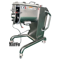 Eenvoudige bediening 40L motor aangedreven tandwielkast lintmenger voor levensmiddelen zoals suiker, glucose, kruiden, meel, poeder en chemicaliën.