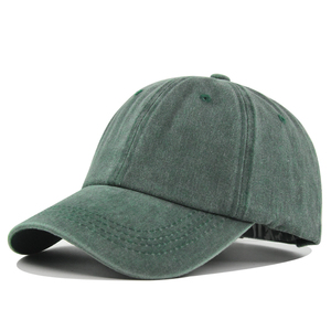 Casquette de baseball en coton sergé réglable, chapeaux unis blanchis personnalisés, casquettes non structurées lavées pour le camping, casquette de camionneur - Product Image 3