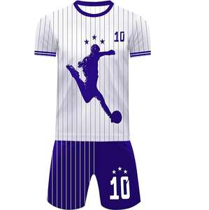 Ensemble de maillot et short de football personnalisé de dernière génération, uniforme de football pour hommes, haute qualité, séchage rapide, 100% polyester respirant, vente en gros - Product Image 6