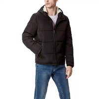 Blouson matelassé brillant pour homme 2026 – Veste d'hiver personnalisée en duvet, style décontracté, imprimé, tricoté – Vente en gros, accepte les commandes OEM