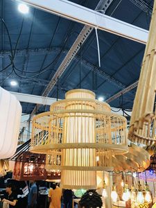 <b>Lighting</b> Accessories <b>Wicker</b> Lamp Decoration Premium Quality Bamboo Lampshade Bamboo Pendant Lamp <b>Shade</b> - Product Image 4