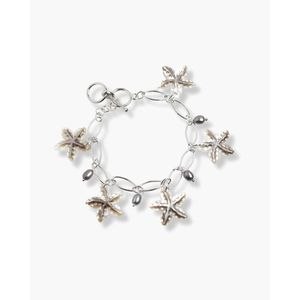 Tiny Black Starfish Fine Charm <b>Bracelet</b> - Product Image 1