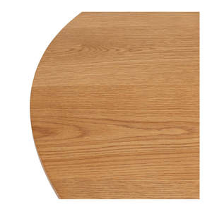 Mesa de comedor redonda de estilo escandinavo con tapa de madera natural y patas cónicas sólidas Diseño minimalista moderno para el hogar - Product Image 6