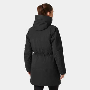 Dernière parka Escape Down H2Flow noire OEM personnalisée pour femmes avec capuche réglable doudoune matelassée à bulles et doudoune d'hiver pour femmes - Product Image 2