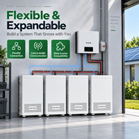 Batterie de secours domestique 51,2 V 100 Ah, batterie de stockage d'énergie au lithium 5,12 kWh, ESS résidentiel pour système d'énergie solaire