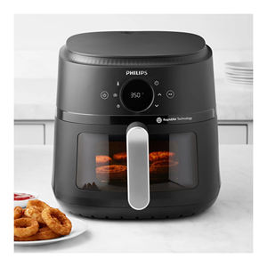 Multi-function air fryer with touchscreen presets to cook a variety of dishes evenly and efficiently without added oil - Product Image 6