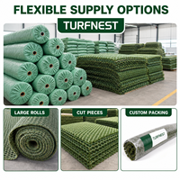 Gazon artificiel hybride Turfnest pour terrain de football, jardin, pelouse, aménagement paysager, renforcement personnalisé jusqu'à 4m x 50m