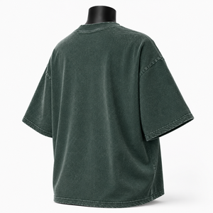 Camiseta Extra Grande Personalizada para Mujer, Color Verde Oscuro, Estampado de Mariposa, Manga Corta, Informal, de Algodón, al por Mayor - Product Image 5