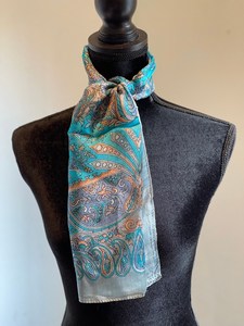 Multi Pure Large Square <b>Silk</b> Blend Women Scarfs, <b>Scarves</b> Special Gifts - Product Image 5