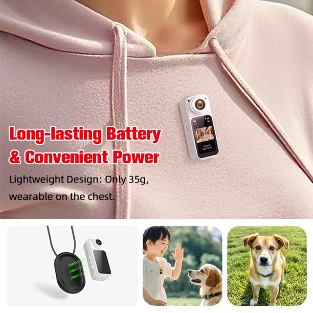 Nuofan S70 Professional Mini Sport DV 1080P WiFi Magnetic Action Camera 128GB Support 180 Wearable 1.47" Screen for Hiking