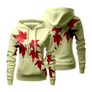Nouveau Produit en Couleur Unie Imprimé Tricoté Sublimation Femmes Hoodies Chandail Conception Unisexe Pull Avec Poche Femmes Hoodies - Product Image 5