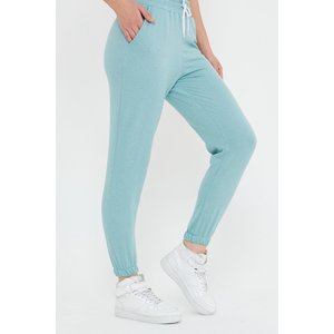 Pantalon de jogging décontracté AltBuy, coupe évasée, respirant, 100 % polyester, coupe régulière, longueur midi, style froissé - Product Image 6
