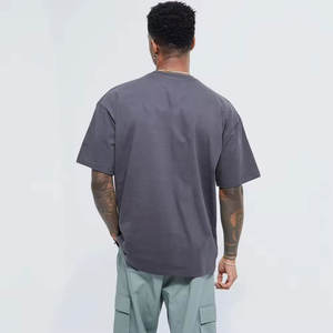 Top Design Hombres Boxy Fit Camisetas con logotipo personalizado 2025 100% Algodón Último diseño Hombres Nueva llegada Camiseta - Product Image 2