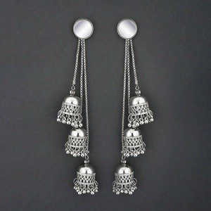 เครื่องประดับต่างหูระย้าแฟชั่นชุบเงินแคชเมียร์1315326 - Product Image 1