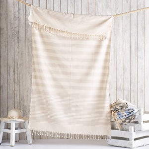 Toalla de Playa Turca 100x180 cm al por Mayor - Anatolia 100 Rayas 100% Algodón Turco, Proveedor OEM para Hoteles, Piscinas y Spas - Product Image 6