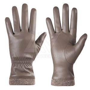 Gants d'hiver en cuir véritable pour hommes, style doux et décontracté pour la conduite en plein air, style uni en cuir véritable du Pakistan - Product Image 2