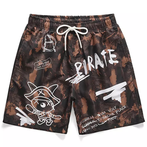 Pantalones cortos de baloncesto de playa de secado rápido de alta calidad para hombre, pantalones cortos de baño de felpa transpirables al por mayor de malla bordada por sublimación personalizada - Product Image 2