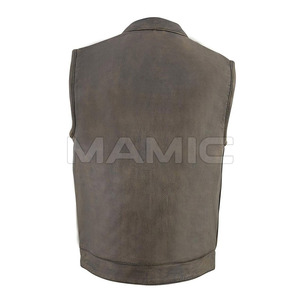 Gilet en cuir de moto pour hommes Gilet en cuir de haute qualité fabriqué au Pakistan pour la vente en ligne - Product Image 2
