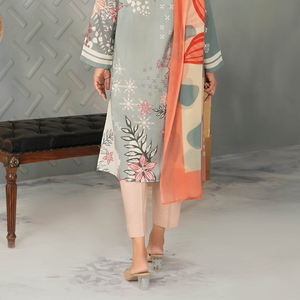 2025 traje de lino Salwar Kameez pakistaní de alta calidad para mujer, ropa de mujer de alta calidad, producto de venta superior, traje de lino - Product Image 5