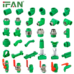 IFAN tùy chỉnh cấp nước <span class=keywords><strong>PPR</strong></span> ống nước màu xanh lá cây <span class=keywords><strong>PPR</strong></span> ống phù hợp 20-110mm <span class=keywords><strong>PPR</strong></span> phụ kiện đường ống nước - Product Image 2