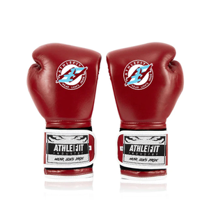 Athlefit Gants de boxe en cuir Style mexicain pour le cuir Gants de sport évacuant l'humidité Entraînement de combat - Product Image 4