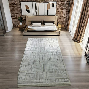 Alfombra Goldenmoon, alfombra personalizable ecológica, diseño de bucle hecho a mano, estilo indio abstracto creativo, hecho a máquina en la India - Product Image 3