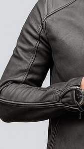 100% แจ็คเก็ตหนังวินเทจคุณภาพสูงสำหรับผู้ชาย, เสื้อโค้ทอบอุ่นปกซิปปิดสำหรับสวมใส่ทุกวันในฤดูหนาว - Product Image 6