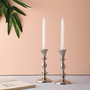 Candelabro hecho a mano de lujo moderno de aluminio pulido plateado, multiusos, calidad Superior, decoración del hogar, mesa de boda - Product Image 5