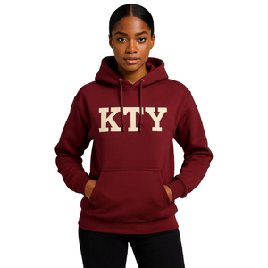 DST Delta Maroon Pull à capuche Premium Cotton Blend Greek Sorority Apparel Divine Nine HBCU Greek Life Clothing Custom - Product Image 1