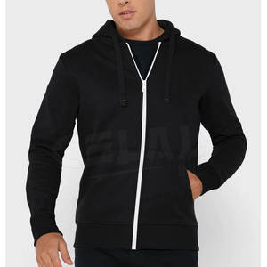 Sudaderas con capucha de lana para hombre, nuevo diseño personalizado de alta calidad, con cremallera, a bajo precio, venta al por mayor - Product Image 1