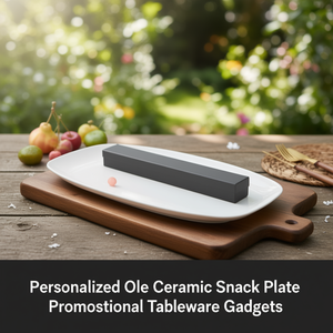 Personalized Ole Ceramic <b>Snack</b> <b>Plate</b> Promotional Tableware Gadgets - Product Image 3