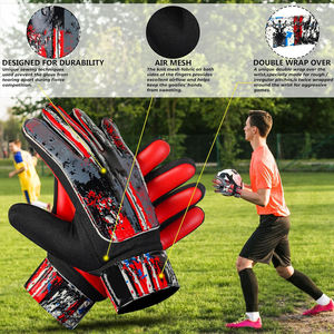 Gants de gardien de but de football en latex pur, personnalisables, imperméables, respirants, à doigts complets, pour l'extérieur, gants de gardien de but professionnels - Product Image 2