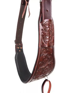 Accesorio de ropa ecuestre personalizable de piel Premium Western Horse Cinch Flank Back Girth para equitación occidental - Product Image 3