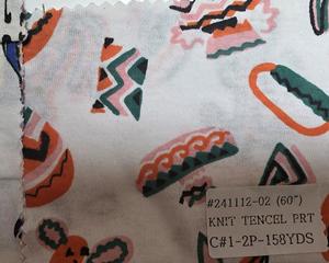 Made in Korea cotton Knit Stock Fabric knit Span Fabrics Cotton Knit Print Fabric Cotton Fabric Design Print - Product Image 1