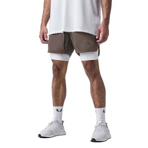 Short décontracté à cordon de serrage pour hommes avec taille élastique Double couche Coupe décontractée et sorties décontractées 100% coton avec personnalisation - Product Image 5