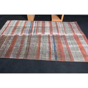 Tapis bohème rouge brun 5,3x8,3 pieds Tapis turcs - Product Image 3