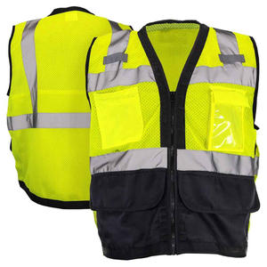 Customized High Visibility Reflective 2024 Safety Vest Yellow Reflective Vest with Custom Strip Construction Vest for Men Women - Product Image 1
