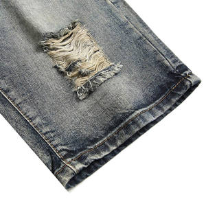 กางเกงยีนส์กางเกงขาสั้นออกกำลังกายแบบลำลอง - Product Image 4