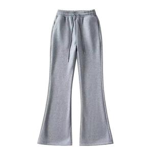 Design personnalisé pour femmes Pantalon et pantalon à taille élastique et cordon de serrage Pantalon cargo en polaire épaisse pour femmes Pantalon de survêtement - Product Image 1