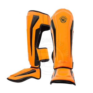 Taekwondo Boxeo MMA Artes Marciales Kick Boxing Karate Training Shin Protector Guard Durable Leather Shin Pad para protección - Product Image 2