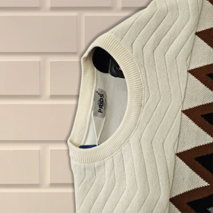 เสื้อยืดถักแขนยาวคอกลมสำหรับผู้ชายเสื้อผ้าสีดำผ้าคอตตอนคอมบ์ระบายอากาศได้ดี100% - Product Image 1