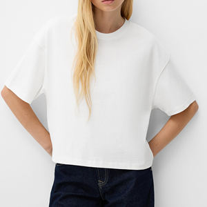 Señoras de moda Boxy Fit Camisetas Venta caliente Entrenamiento de secado rápido Top de mujer al aire libre para invierno - Product Image 1