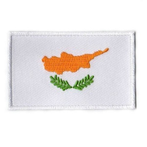 แผ่นปะติดธงชาติไซปรัส งานปักคุณภาพพรีเมียม แผ่นปะติดธงชาติยุโรปแบบรีดติด - Product Image 4