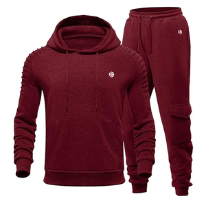 Survêtements à capuche pour hommes en polyester/coton de haute qualité, design personnalisé, confortables et légers - Product Image 2