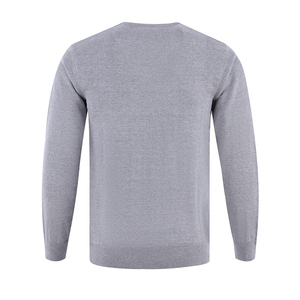 เสื้อสเวตเตอร์แบบสวมหัวแฟชั่นสำหรับผู้ชายเสื้อถักคอวีมีซิประบายอากาศได้ดีการตกแต่งลวดลายโลโก้ให้ความอบอุ่นขนาดใหญ่พิเศษ - Product Image 4