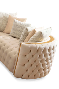 ชุดโซฟาไม้มะฮอกกานีคลาสสิกที่ทันสมัยสำหรับการใช้ชีวิตหรูหราเลานจ์ทางการของกายอานาสำหรับการตกแต่งภายในบ้านโรงแรมวิลล่าอพาร์ทเม้น - Product Image 6