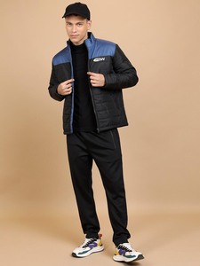 Chaqueta acolchada con capucha para hombre, forro polar, capucha extraíble, carcasa de poliéster acolchada, a prueba de viento, resistente al agua, bolsillos seguros, Ideal - Product Image 5