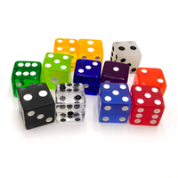 Jeu de dés polyédriques en acrylique transparent pour les jeux de rôle et les jeux décontractés